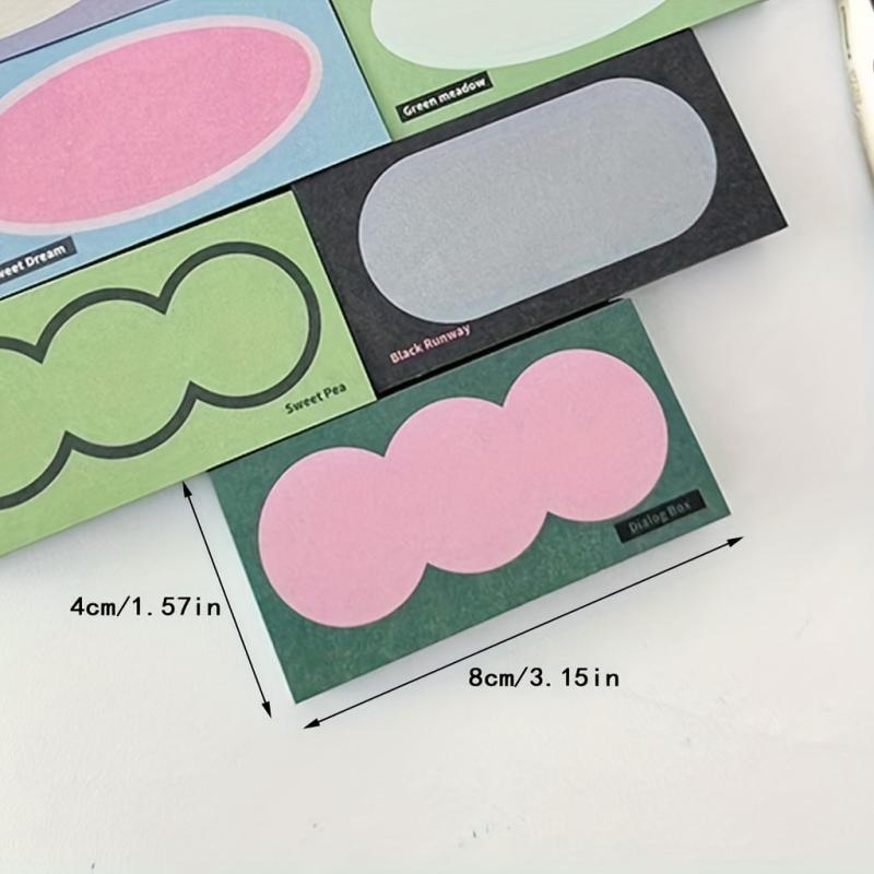 Floral Ink Retro Mini Brick Notepad Sticky Paper 700 Sheets