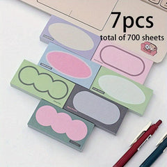 Floral Ink Retro Mini Brick Notepad Sticky Paper 700 Sheets