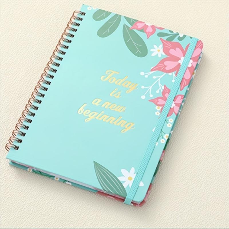 Undated Daily Weekly Planner Notebook Spiral Organizer