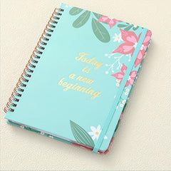 Undated Daily Weekly Planner Notebook Spiral Organizer