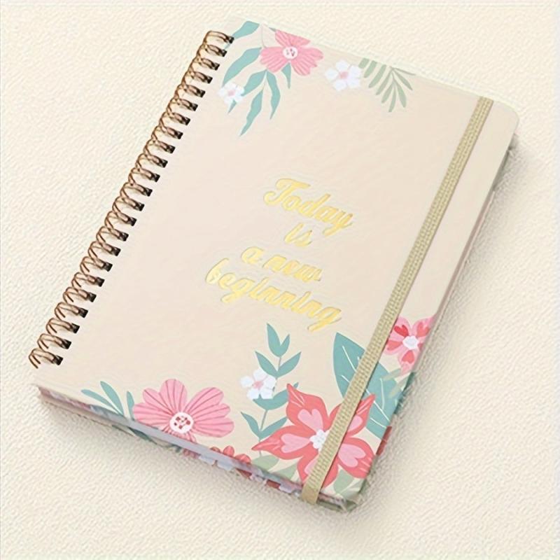 Undated Daily Weekly Planner Notebook Spiral Organizer