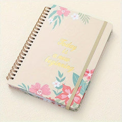 Undated Daily Weekly Planner Notebook Spiral Organizer