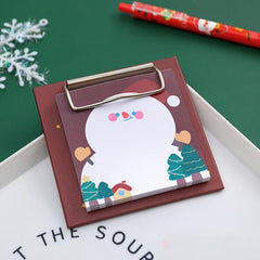 Christmas Ins Board Clip Memo Pad Student Cartoon Non sticky Message Memo Paper