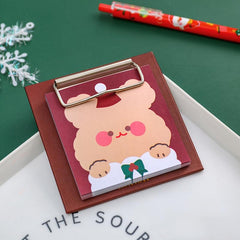 Christmas Ins Board Clip Memo Pad Student Cartoon Non sticky Message Memo Paper