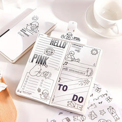 A6 Portable Pocket Weekly Planner Notebook 2 Stickers For 6 Styles
