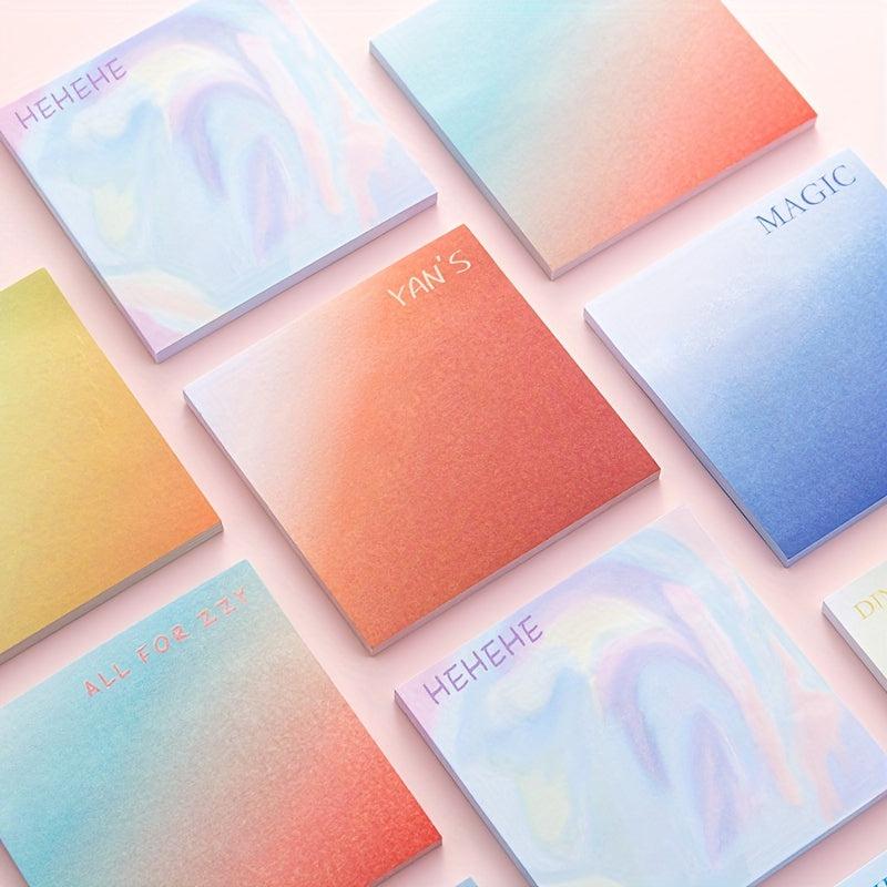 50 Gradient Sticky Notes 3.3in Student Stationery Hand Tear Sticky Note