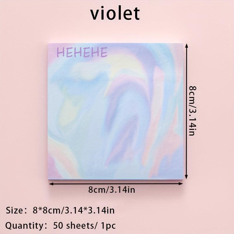 50 Gradient Sticky Notes 3.3in Student Stationery Hand Tear Sticky Note