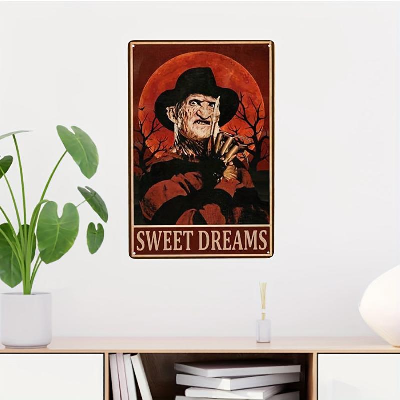 Halloween Iron Leather Painting Tin Metal Sign Bar Garage Restaurant Cafe Office