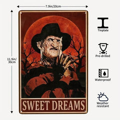 Halloween Iron Leather Painting Tin Metal Sign Bar Garage Restaurant Cafe Office