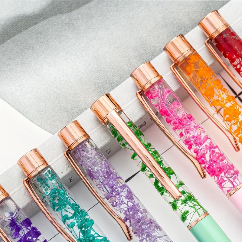 Ballpoint Pen with Dry Flower - DIY Creative Design