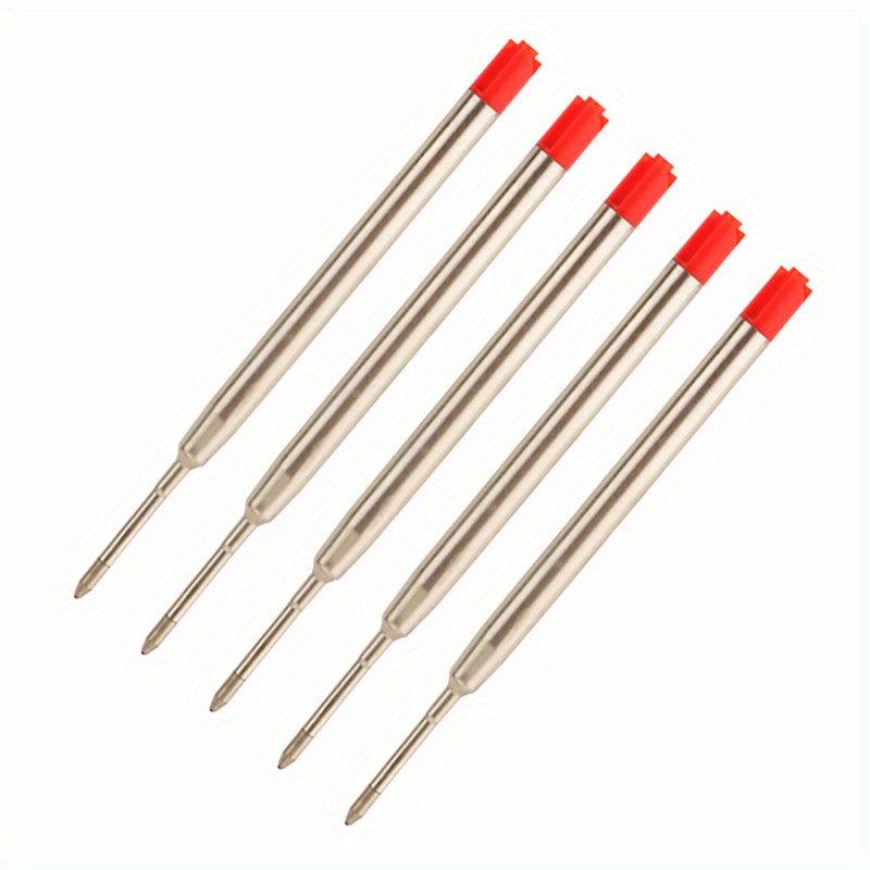 5pcs Ballpoint Pen Ink Refill Writing Medium Nib