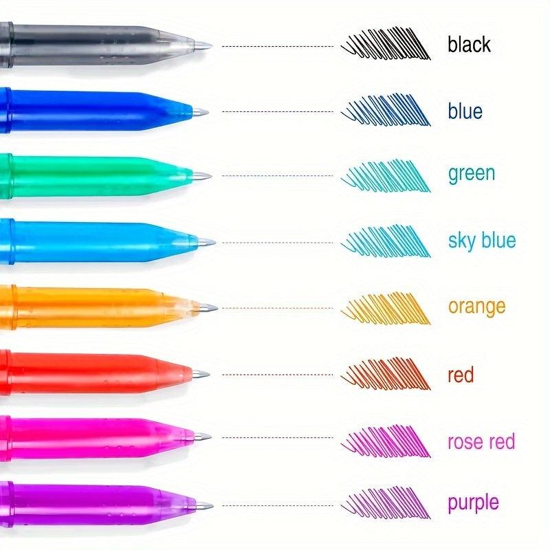 8pcs Colorful Erasable Gel Pen 0.5mm