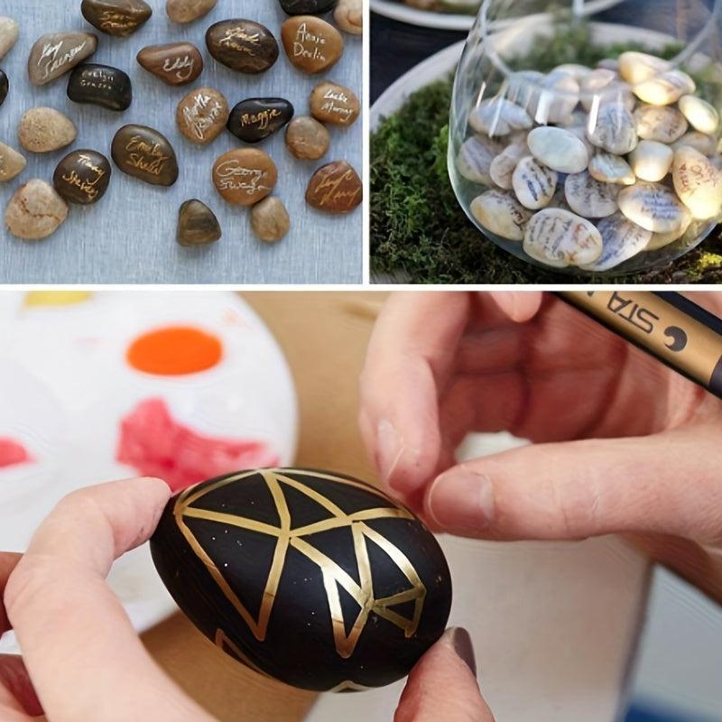 Metallic Marker Pens Set for Rock Painting Scrapbooking DIY Album