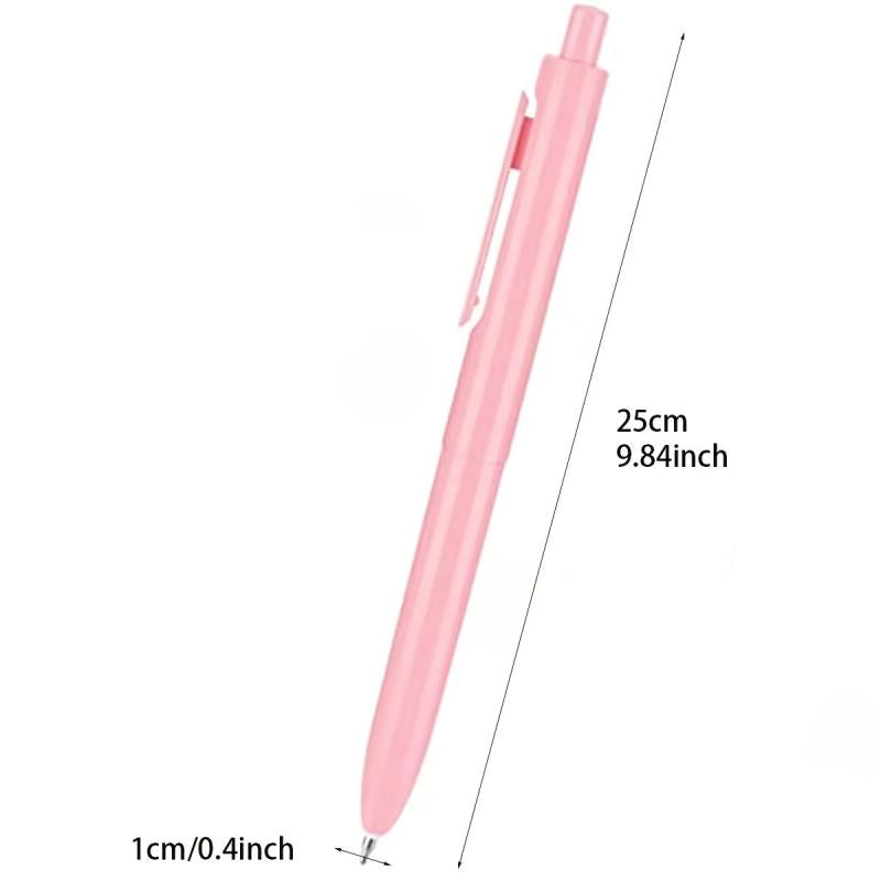 12pcs Pastel Retractable Gel Pens 0.5mm Ink School Supplies Stationary