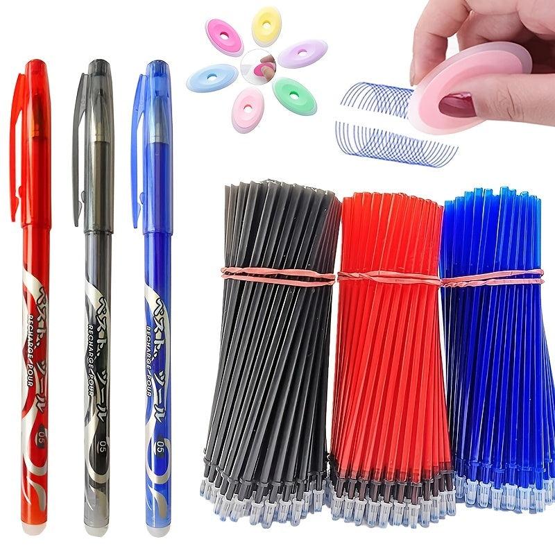 25 Piece Red Ink Erasable Gel Pen Filling Stick Set - Office School Stationery