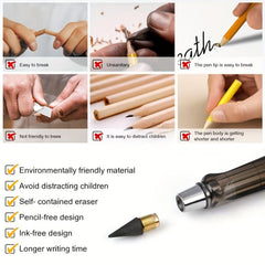 5pcs Colorful Inkless Magic Pencils Reusable & Erasable for Writing Drawing