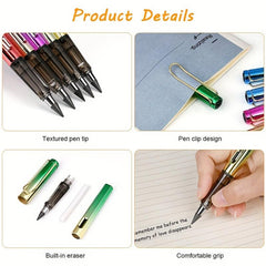 5pcs Colorful Inkless Magic Pencils Reusable & Erasable for Writing Drawing