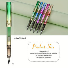 5pcs Colorful Inkless Magic Pencils Reusable & Erasable for Writing Drawing