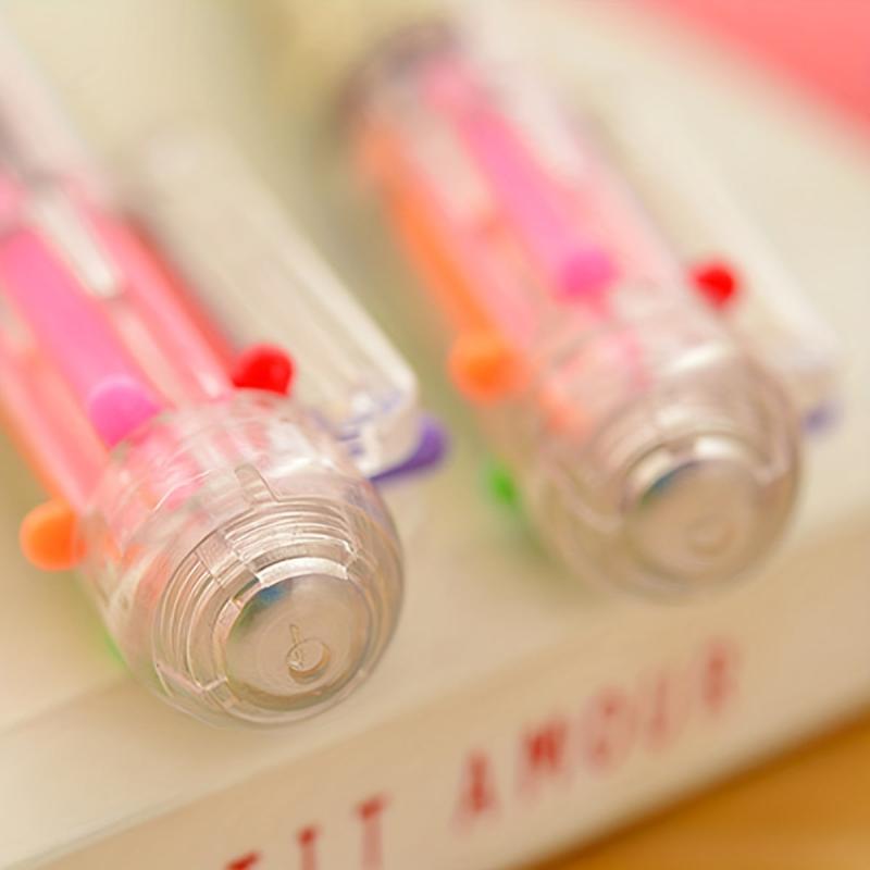 Plastic Push Pen Gift Pen 6 Ballpoint Pen Error Correction Artifact
