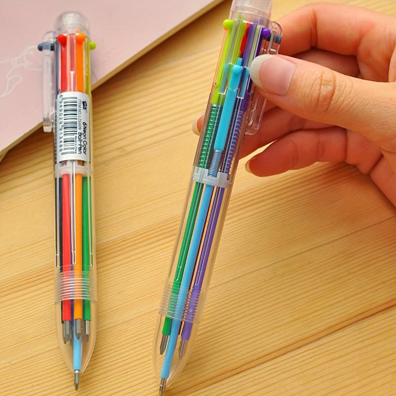 Plastic Push Pen Gift Pen 6 Ballpoint Pen Error Correction Artifact