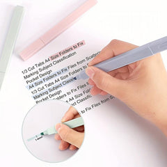 One Bag 6 Morandi Highlighter Bag Soft Head Hand Account Marker Pen Student