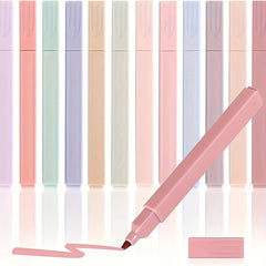 One Bag 6 Morandi Highlighter Bag Soft Head Hand Account Marker Pen Student