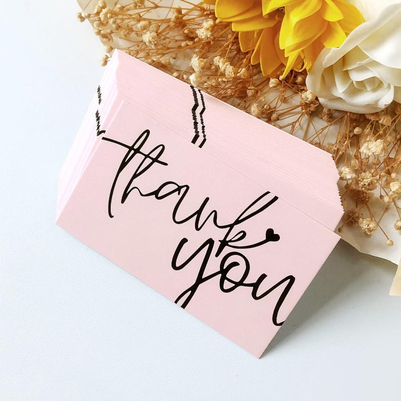 50 Thank You Cards for Business Shower Birthday Party Wedding Thanksgiving