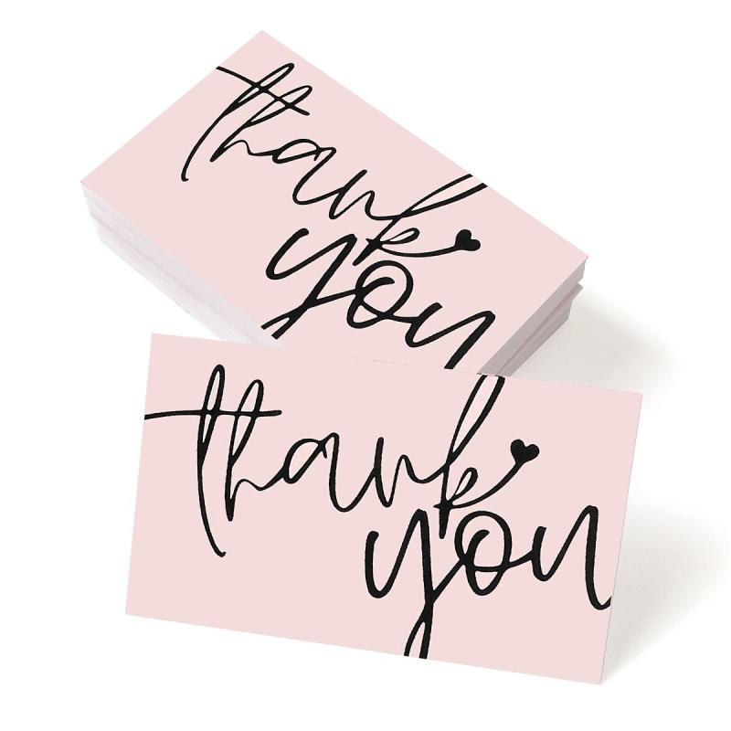 50 Thank You Cards for Business Shower Birthday Party Wedding Thanksgiving