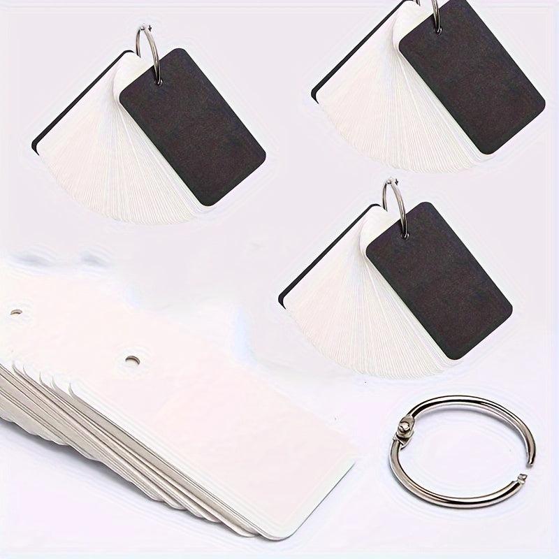 100 Blank Double Sided Word Card Business Message DIY Gift Note Paper