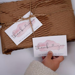 30pcs Thank You Package Gift Packaging Decorative Card Message Card