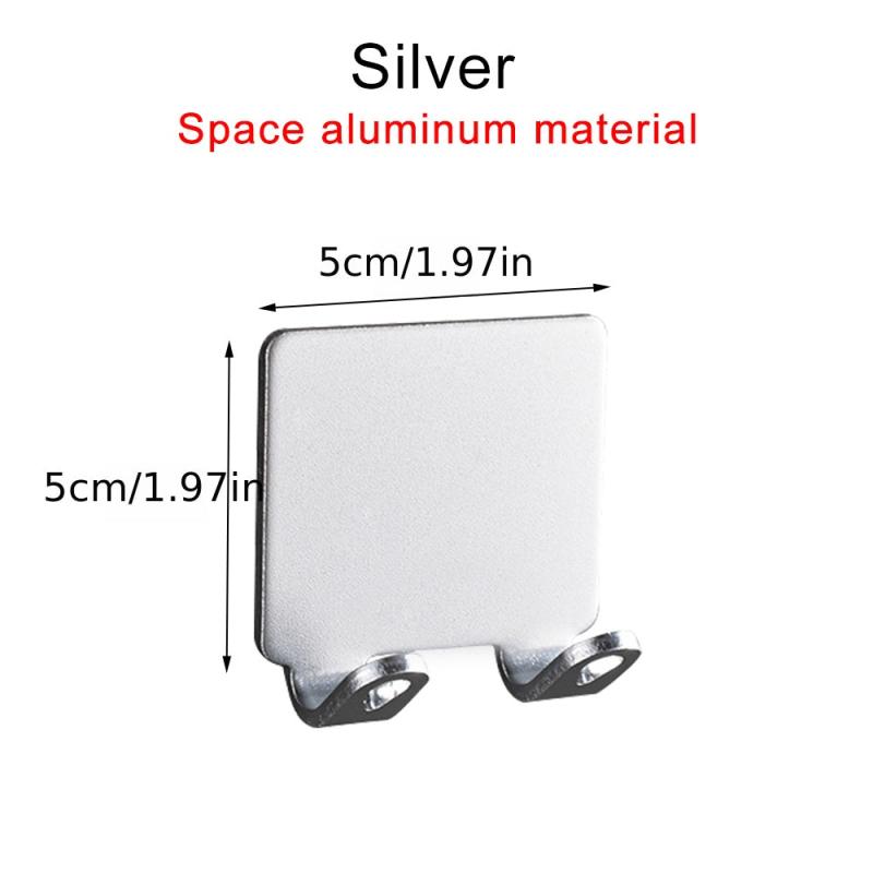 2pcs Punching Shaver Rack Men's Shaver Storage Hook Wall Shelf Bathroom