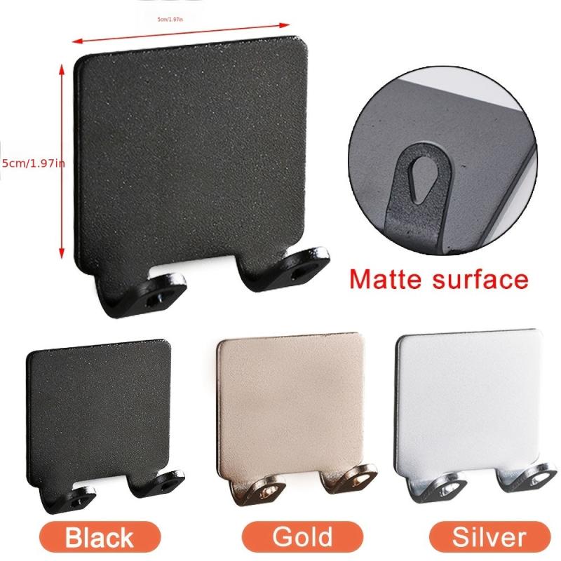 2pcs Punching Shaver Rack Men's Shaver Storage Hook Wall Shelf Bathroom