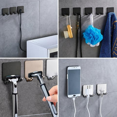 2pcs Punching Shaver Rack Men's Shaver Storage Hook Wall Shelf Bathroom