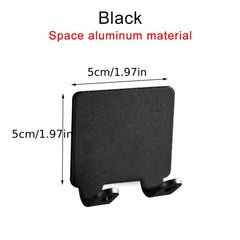 2pcs Punching Shaver Rack Men's Shaver Storage Hook Wall Shelf Bathroom