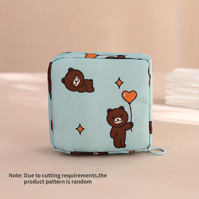 Stylish Travel Storage Bag for Toiletries, Sanitary Napkins & Makeup
