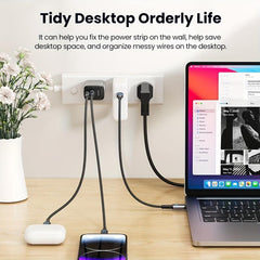 Toocki Power Strip Holder - Self Adhesive Power Outlet Strip Holder