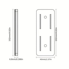 Toocki Power Strip Holder - Self Adhesive Power Outlet Strip Holder