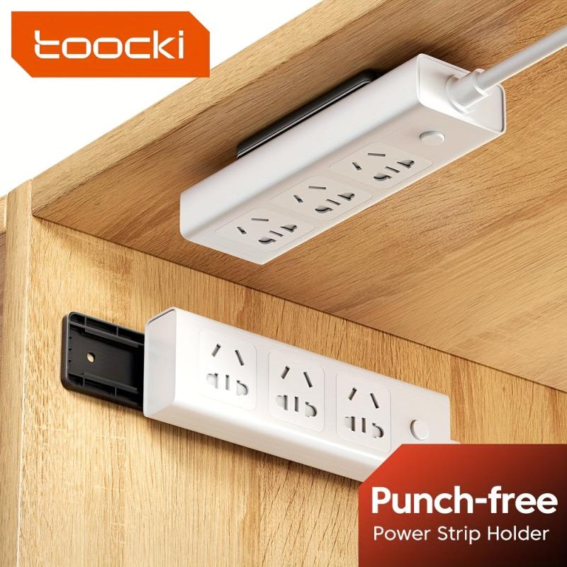 Toocki Power Strip Holder - Self Adhesive Power Outlet Strip Holder