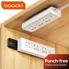 Toocki Power Strip Holder - Self Adhesive Power Outlet Strip Holder