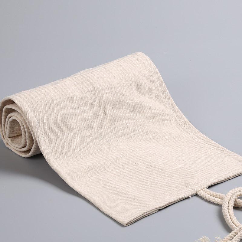 Custom Print Canvas Craft Pencil Bag with 24 Grid Storage