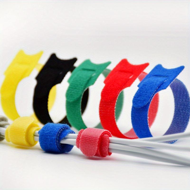 15 24 Cm 50pcs Reusable Cable Ties Hook Loop Cable Straps Cord Organizer Ties