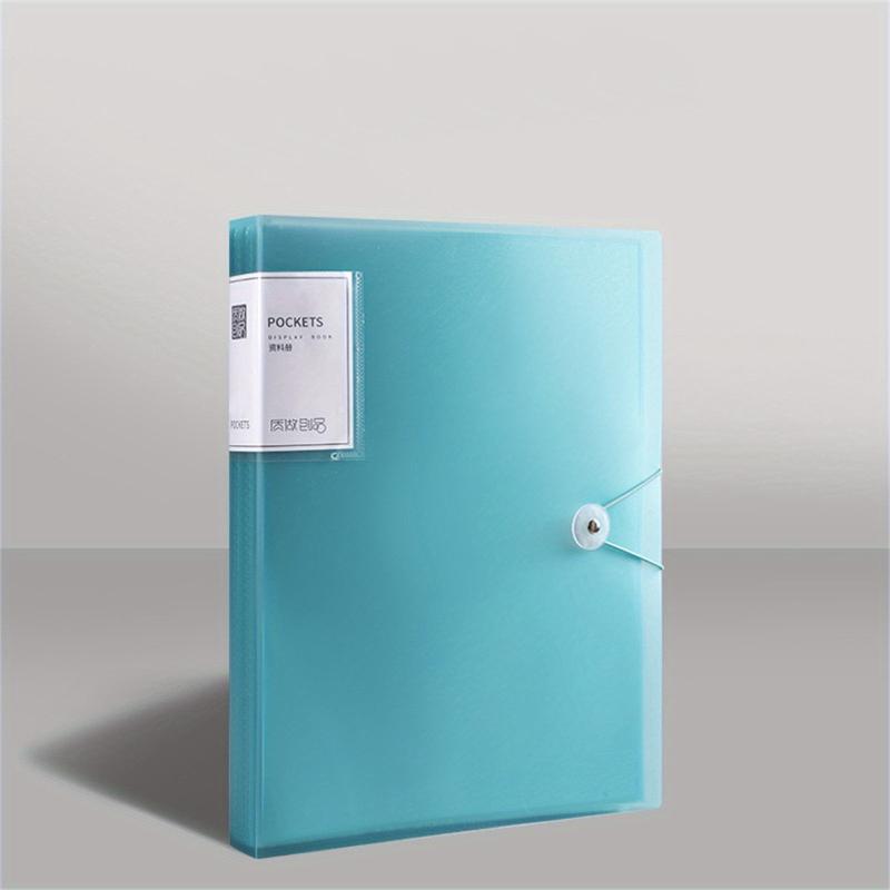 A4 40 Pages Document Folder Insert File Folder Translucent Book Portfolio Folder