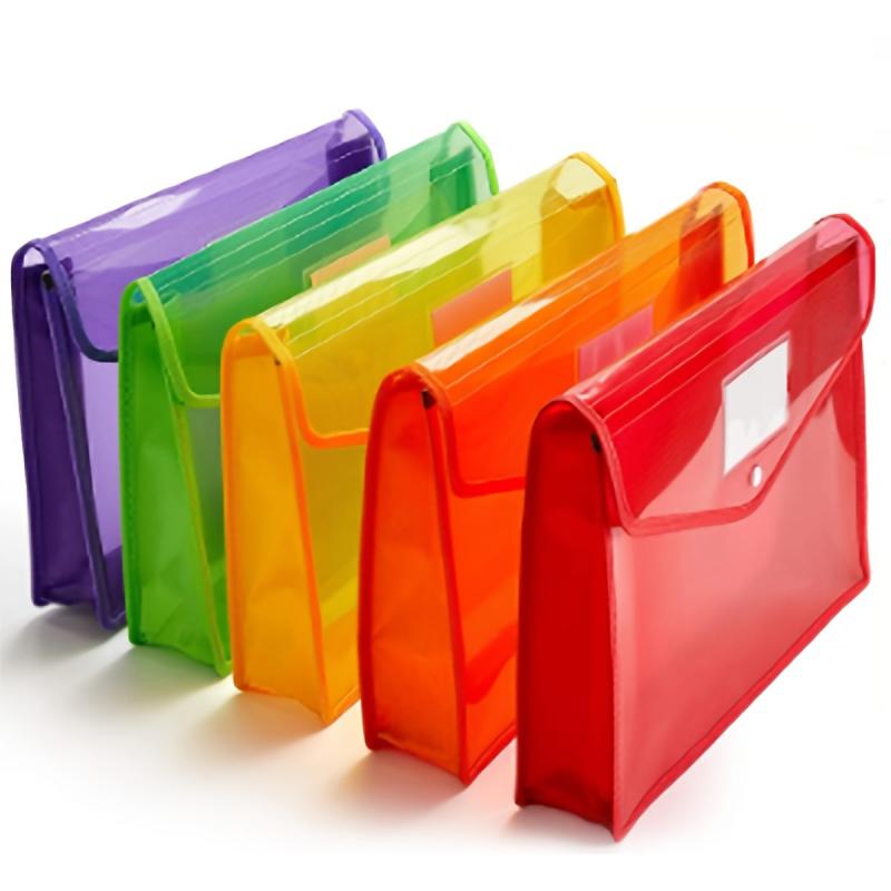 A4 Plastic File Envelope Expanding File Organizer Documents Folder
