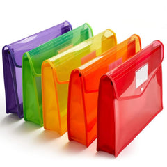 A4 Plastic File Envelope Expanding File Organizer Documents Folder