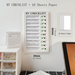 Portable Daily Affairs Checklist Plastic Board With Slider