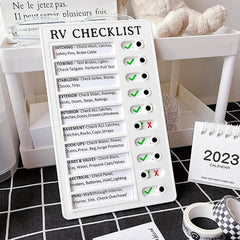 Portable Daily Affairs Checklist Plastic Board With Slider