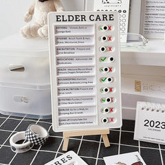 Portable Daily Affairs Checklist Plastic Board With Slider