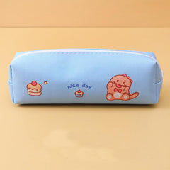 Cute PU Leather Pencil Bag - Ideal for Students and Girls