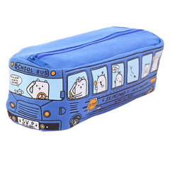 Canvas Pencil Bag Large Capacity Cartoon Pencil Case