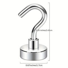 5pc Strong Magnetic Suction Hook Punch Storage Magnet Door Hook